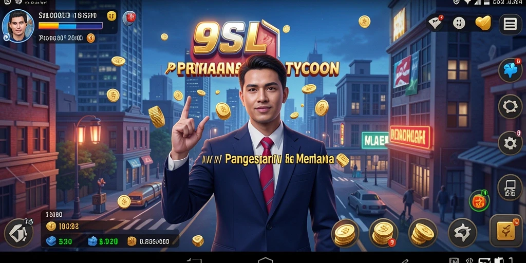 Screenshot utama 9SL menampilkan gameplay Tycoon yang seru.