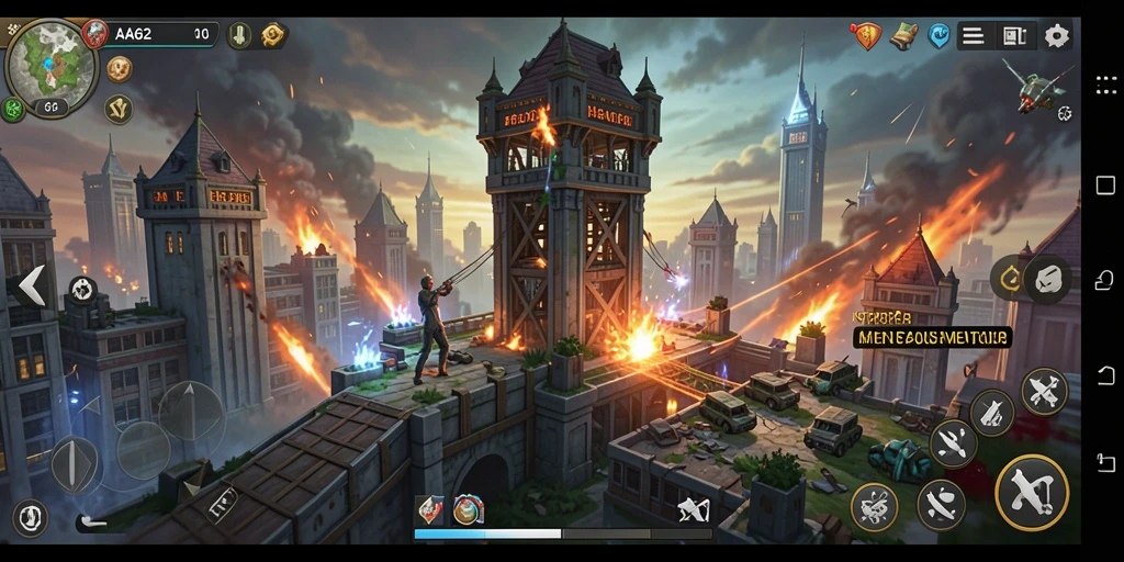 Gameplay menara pertahanan yang intens dan strategi mendebarkan.