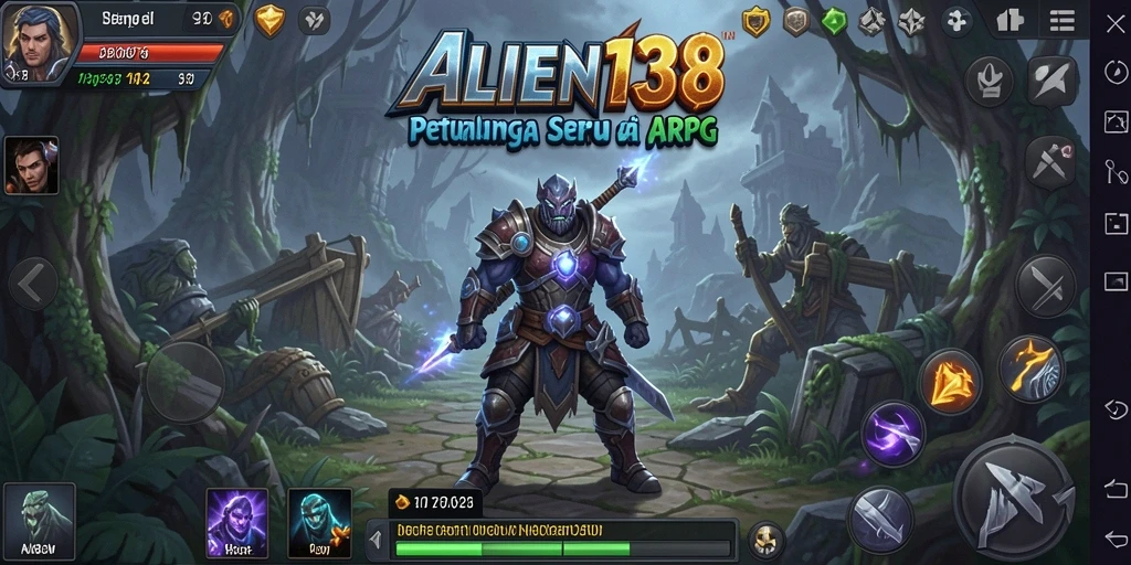 Screenshot menunjukkan aksi mendebarkan dalam gameplay ALIEN138.