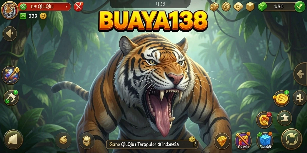 Tampilan gameplay seru dari BUAYA138 saat bermain QiuQiu.