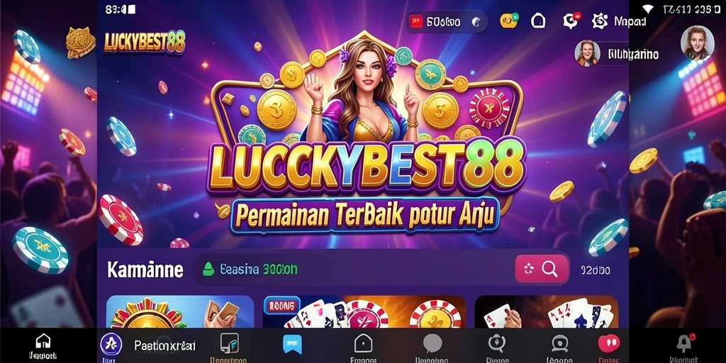 Tampilan gameplay menakjubkan dari LUCKYBEST88 yang memikat.